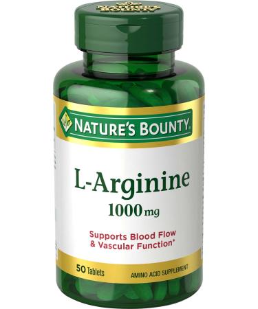 Nature's Bounty L-Arginine 1000 mg 50 Tablets