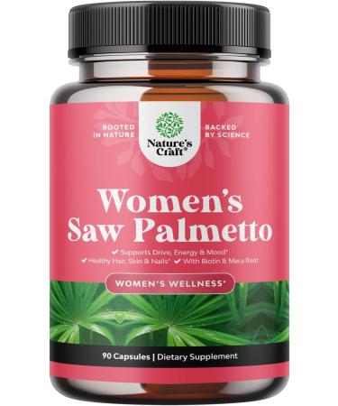 Extra Strength Saw Palmetto for Women - DHT Blocker Thickening Hair Vitamins for Hair Loss for Women - 500mg Pure Saw Palmetto Capsules with Stronger Thicker Faster Hair Growth Vitamins for Women - Buy Online on GoSupps.com