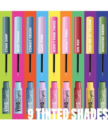 NYX Vivid Brights Liquid Liner - Don't Pink Twice 08 - Smear-Resistant Eyeliner - Buy Online on GoSupps.com