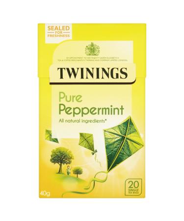 Twinings Pure Peppermint Tea 20 bags Mint 20 Count (Pack of 1)