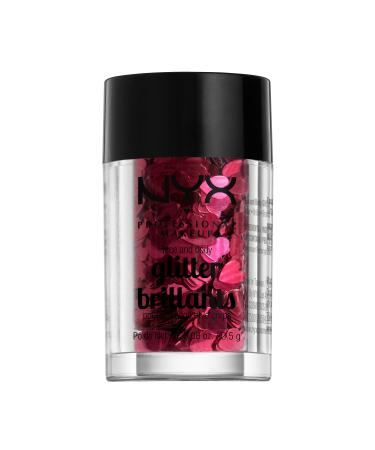 NYX PROFESSIONAL MAKEUP Shaped Face & Body Glitter, Cosmic Love Cosmic Love Glitter