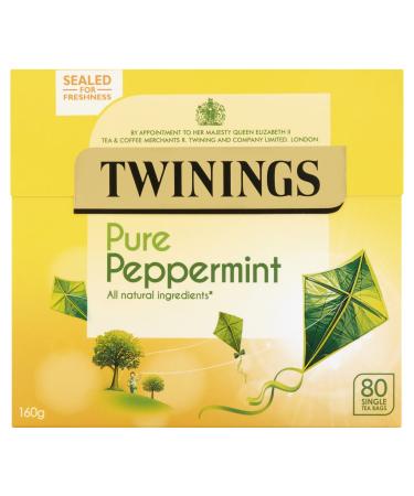 Twinings Pure Peppermint - 80 Tea Bags Peppermint 80 Count (Pack of 1)