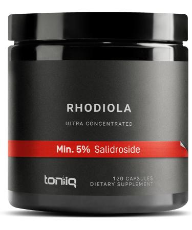 Toniiq Triple-Strength 600mg Rhodiola Rosea - 120 Capsules - 5% Salidroside Concentrated Extract - Highly Purified and Bioavailable - Buy Online on GoSupps.com