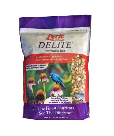 Lyric 2647403 Delite High Protein No Waste Wild Bird Mix-5 lb