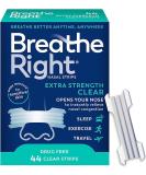 Breathe Right Extra Clear DrugFree Nasal Strips for Nasal Congestion Relief 44 Count  1 Count - Buy Online on GoSupps.com