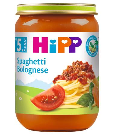 HiPP Menus from 5th / from 6th month H 6230 Spagh. Bolognese 190g 190g Spagh. Bolognese