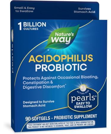 Nature's Way Probiotic Pearls Acidophilus 90 Softgels - Buy Online on GoSupps.com