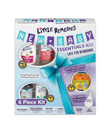 Little Remedies New Baby Essentials Kit, 6 Piece Kit for Baby's Nose and Tummy - Buy Online on GoSupps.com
