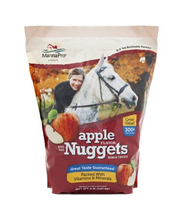 Manna Pro Bite-Sized Horse Treats  Apple Flavored  4 Pounds