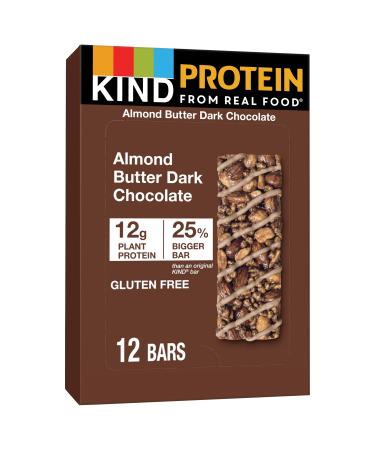 KIND Protein Bars Almond Butter Dark Chocolate Gluten Free 12g Protein