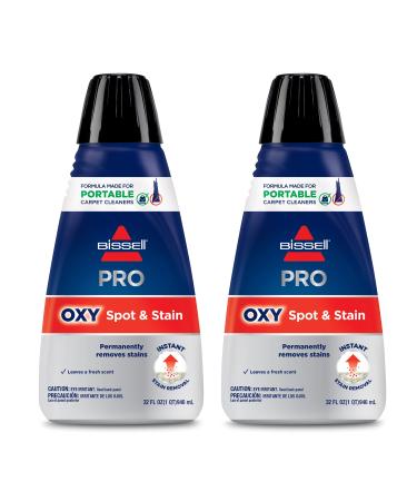 Bissell Professional Spot and Stain + Oxy Portable Machine Formula, 2-Pack, 20389, 64 Fl Oz