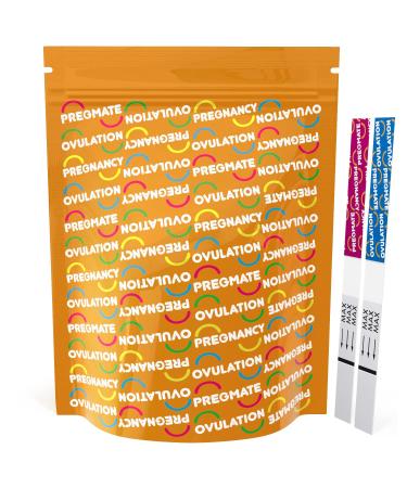 Pregmate 50 Ovulation and 20 Pregnancy Test Strips Predictor Kit