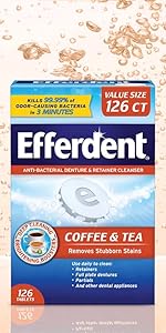 Coffee & Tea denture cleaner