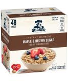 Quaker Instant Oatmeal, Maple & Brown Sugar, Individual Packets, 1.51 Ounce (Pack of 48) - Buy Online on GoSupps.com
