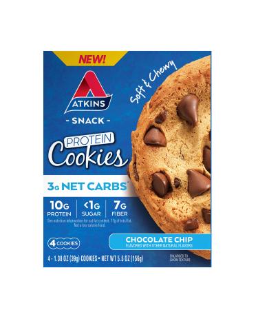 Atkins Protein Cookie Chocolate Chip 4 Count
